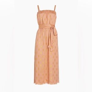 Splendid Orange Pink Maxi Sundress Spaghetti Strap